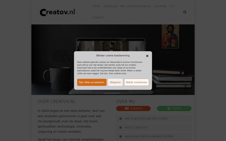 Screenshot of creatov.nl