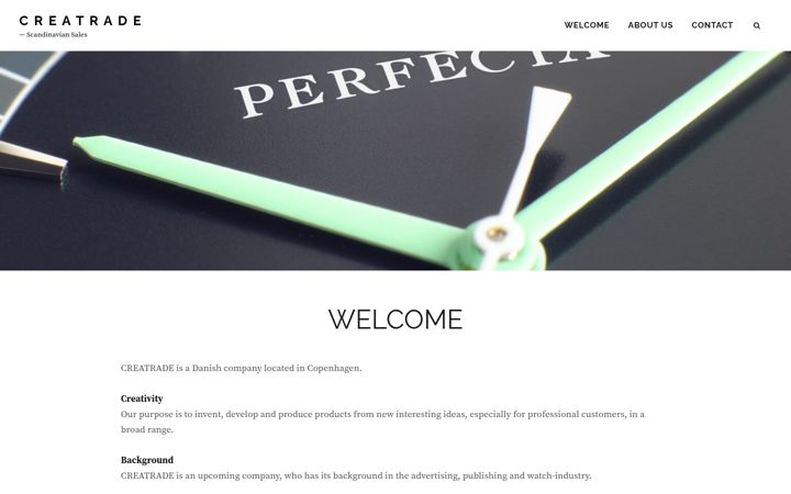 Screenshot of creatrade.dk