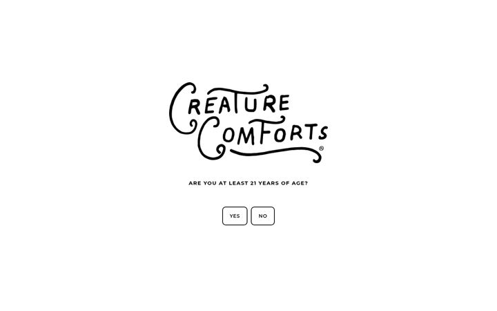 Screenshot of creaturecomfortsbeer.com