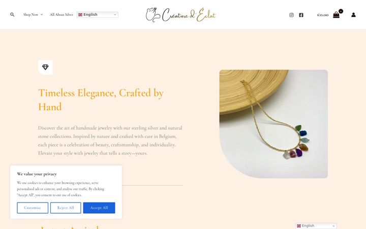 Screenshot of creaturedeclat.com