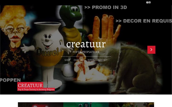 Screenshot of creatuur.be