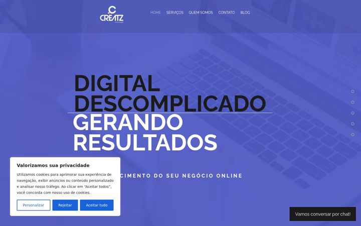 Zrzut ekranu creatzcomunicacao.com.br