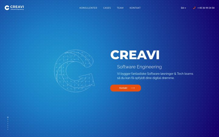 Screenshot of creavi.dk