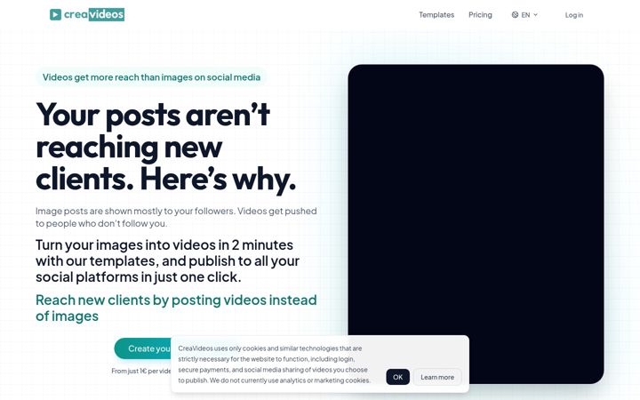 Screenshot of creavideos.online