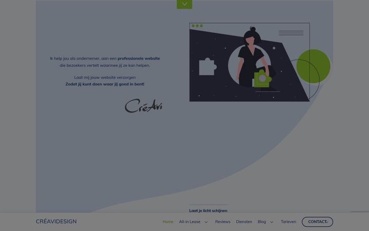 Screenshot of creavidesign.nl
