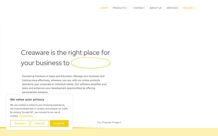 Screenshot di creaware.net
