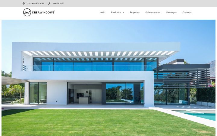 Screenshot of creawindows.com