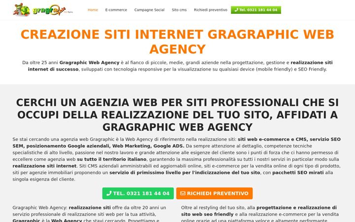 Screenshot of creazione-sito.eu