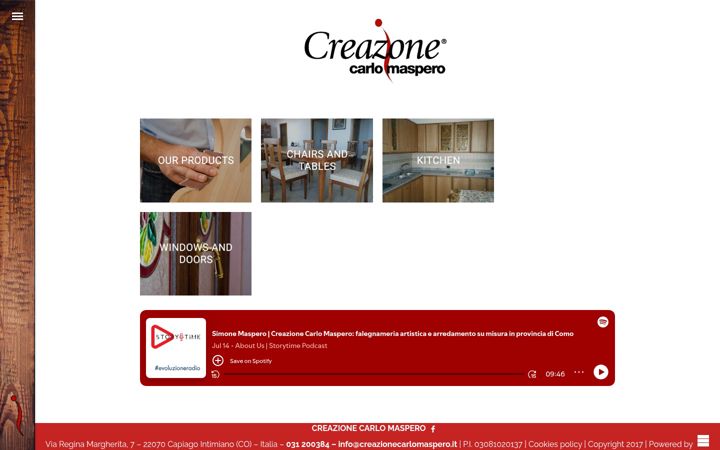 Screenshot of creazionecarlomaspero.it
