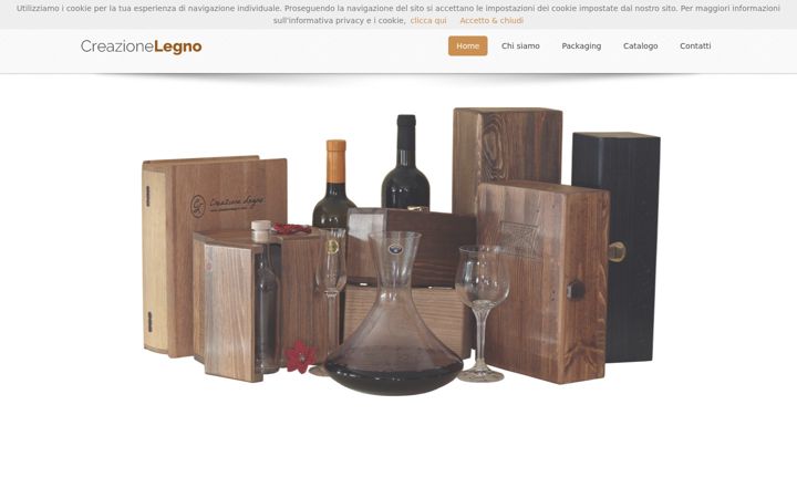 Screenshot of creazionelegno.com