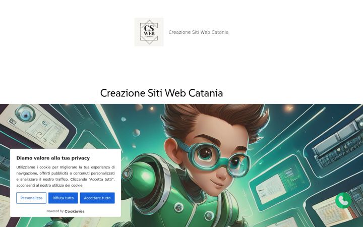 Screenshot of creazionesitiwebcatania.it
