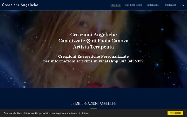 Screenshot of creazioniangeliche.com