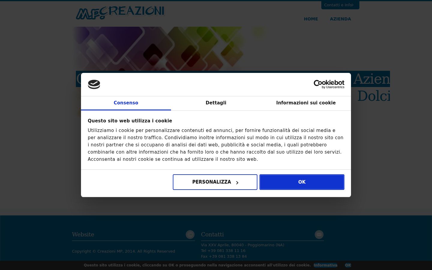 Screenshot des Einwilligungsbanners vor jeglicher Interaktion