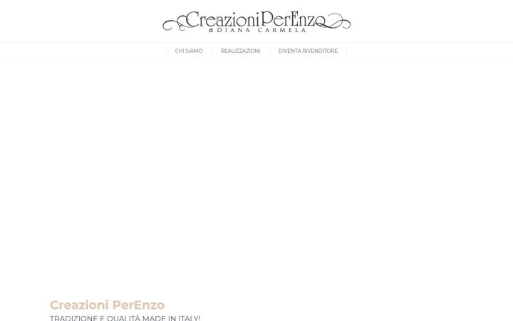 Screenshot of creazioniperenzo.com
