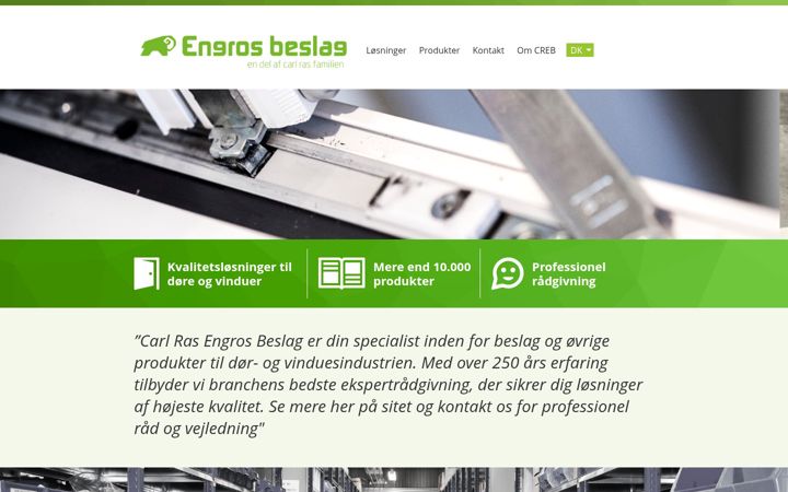 Screenshot of creb.se