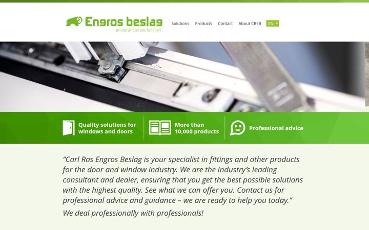 Screenshot of creb.uk