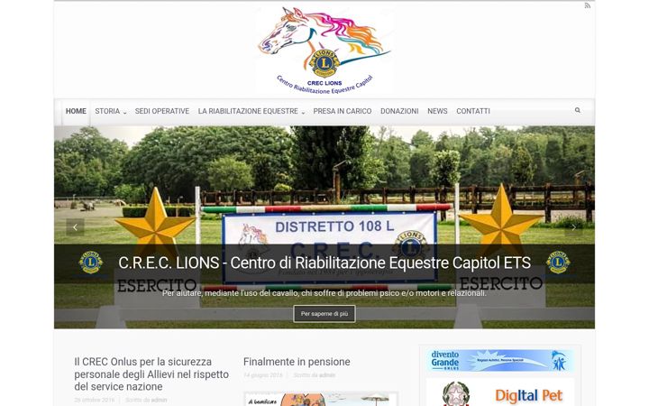 Kuvakaappaus sivustosta crec2014.it