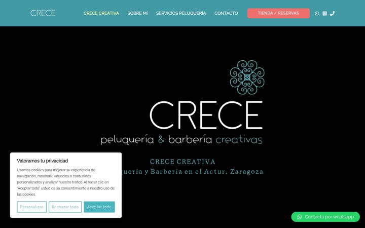Captură de ecran a crececreativa.es