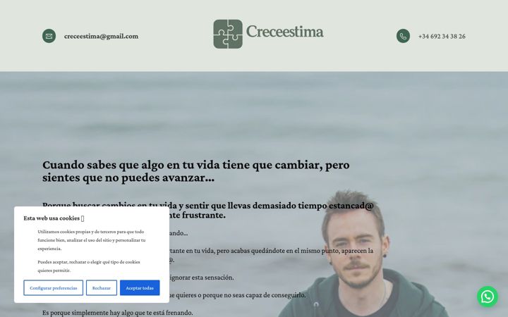 Screenshot of creceestima.com