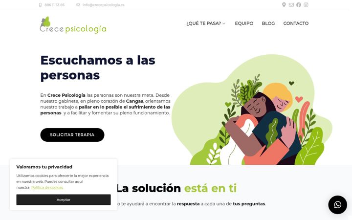 Screenshot of crecepsicologia.es