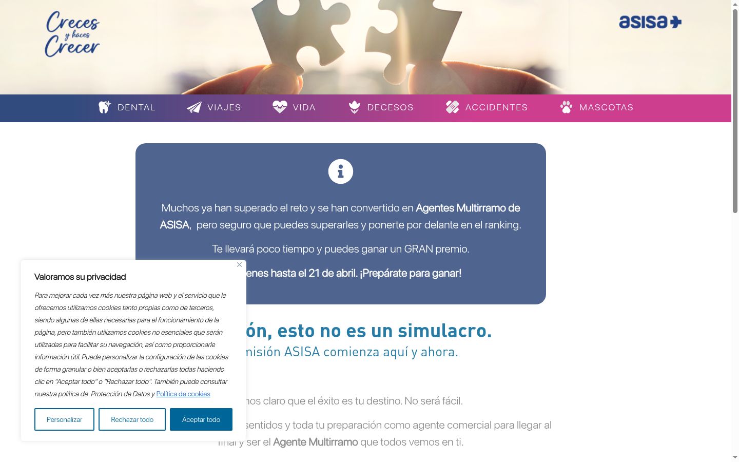 Screenshot tal-banner tal-kunsens muri qabel kwalunkwe interazzjoni