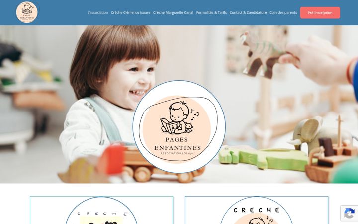 Screenshot of creche-clemence-isaure.com