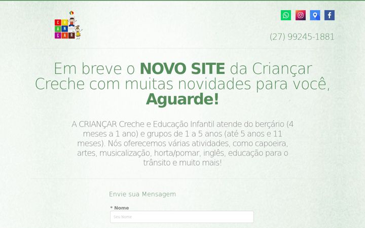Zrzut ekranu crechecriancar.com.br