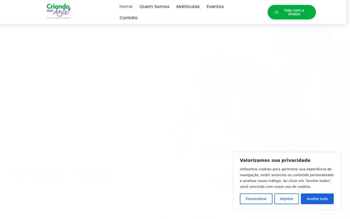 Zrzut ekranu crechecriandocomarte.com.br