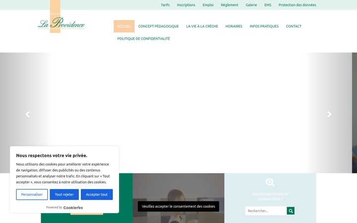 Screenshot of crechelaprovidence.ch