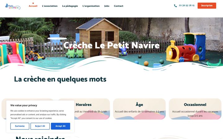 Ekrānuzņēmums no crechelepetitnavire.fr