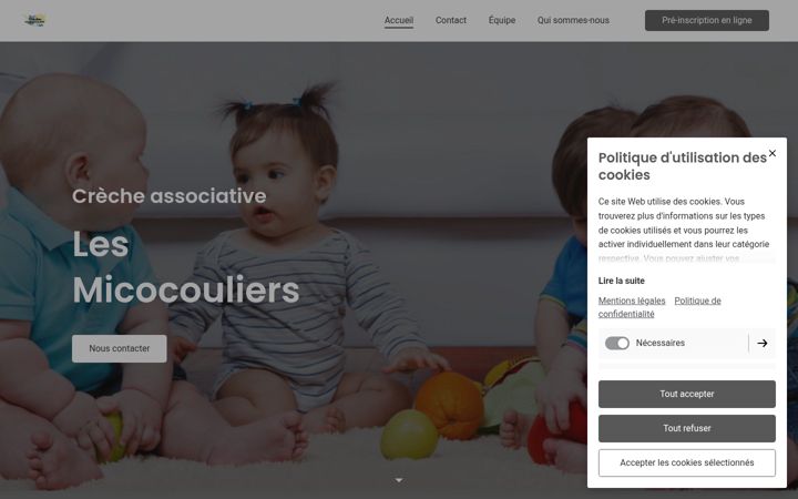 Ekrānuzņēmums no crechelesmicocouliers.fr