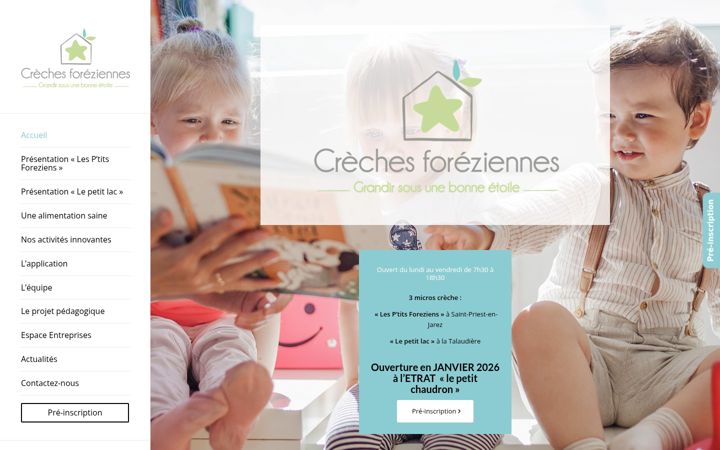 Captura de pantalla de creches-foreziennes.fr