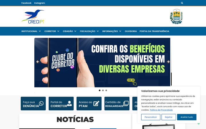 Zrzut ekranu creci-pi.org.br