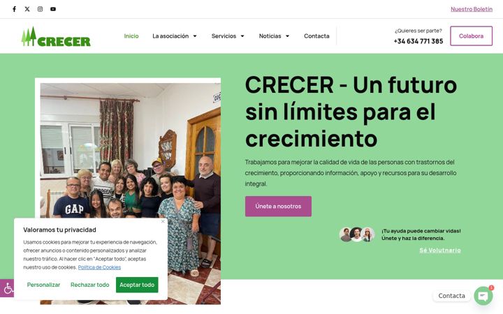 Screenshot of crecimiento.org