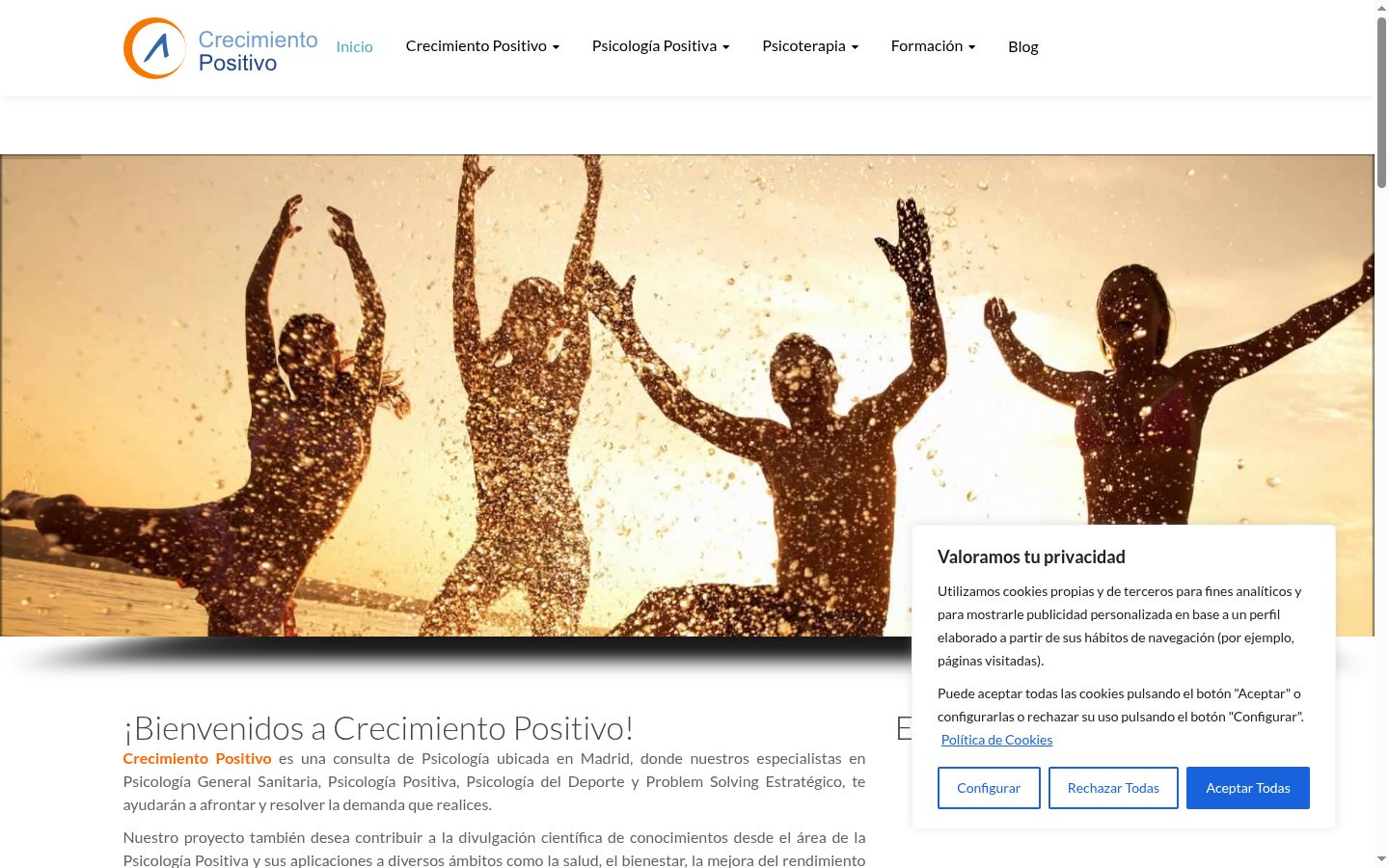 Screenshot des Einwilligungsbanners vor jeglicher Interaktion