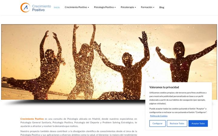 Screenshot of crecimientopositivo.es