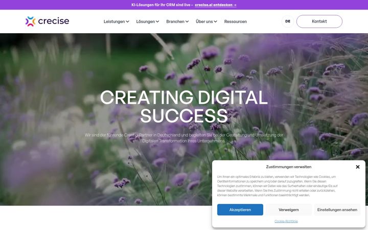 Screenshot of crecise.com