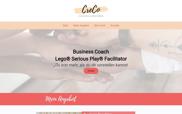 Screenshot of creco-coaching.com