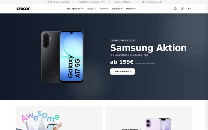 Screenshot of crecor.de