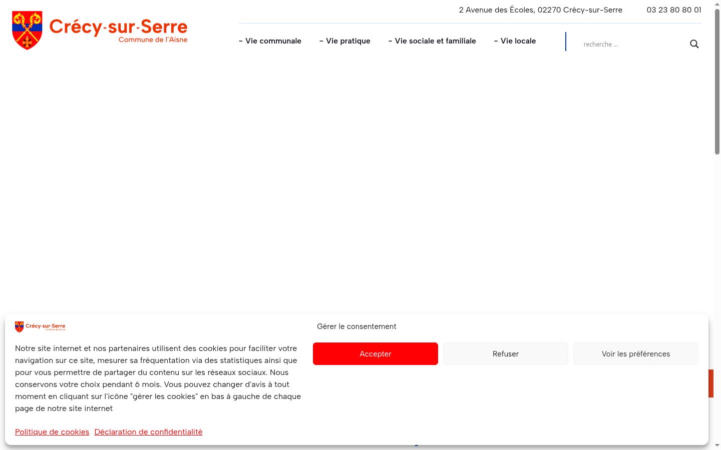 Screenshot tal-banner tal-kunsens muri qabel kwalunkwe interazzjoni