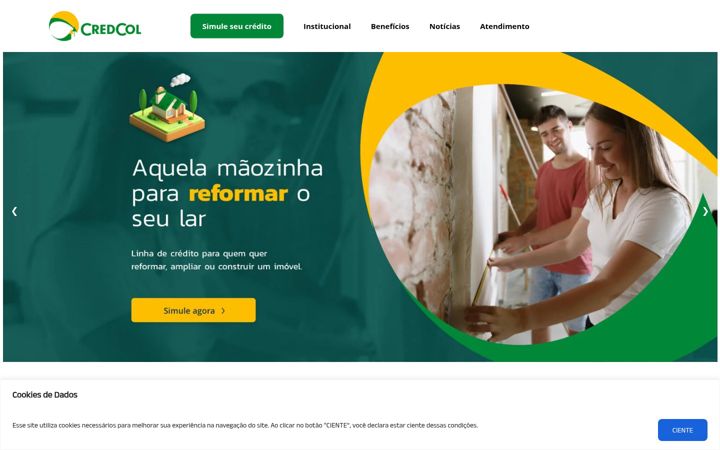 Screenshot van credcol.com.br