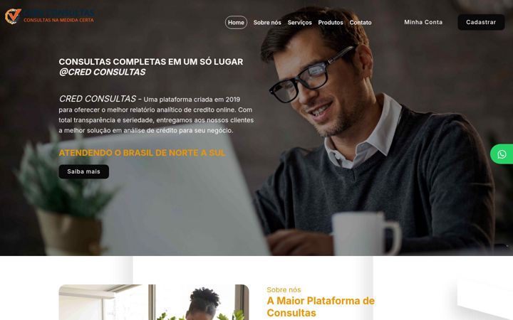 Screenshot van credconsultas.com.br