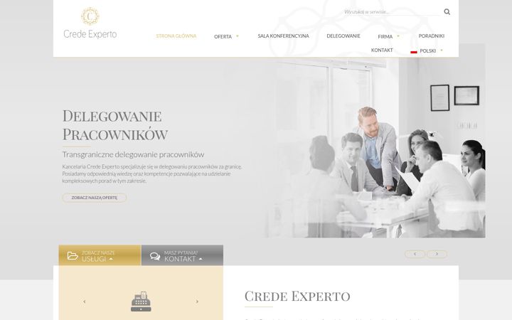 Captură de ecran a crede.com.pl