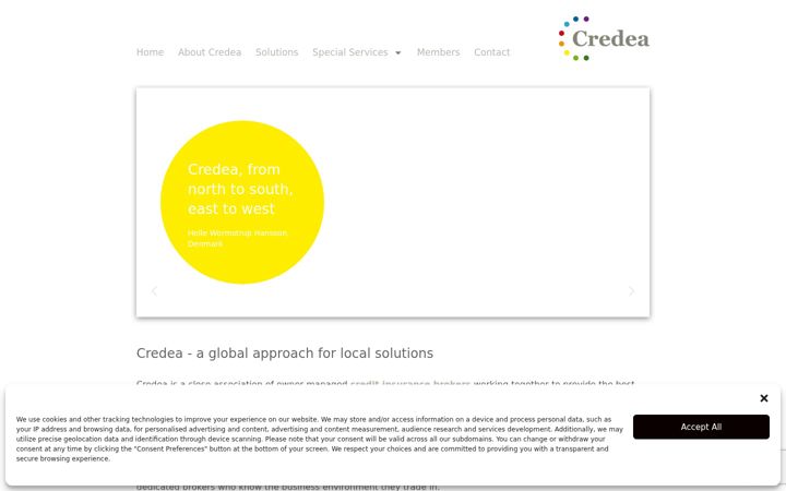 Captura de pantalla de credea.org