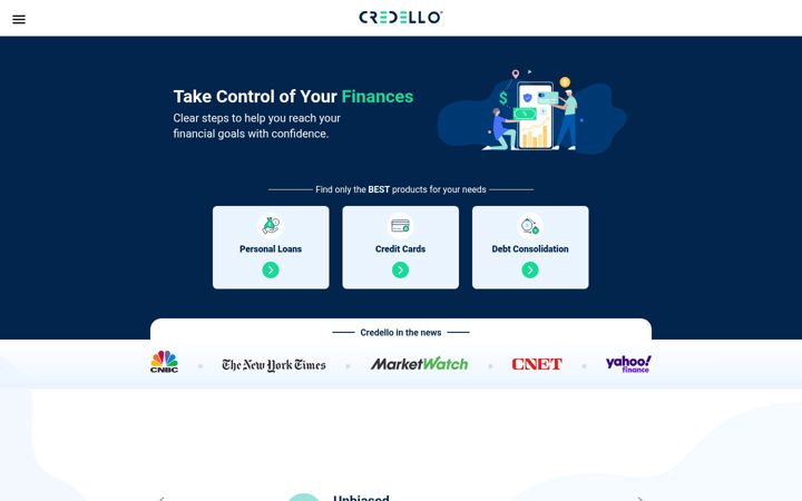Screenshot of credello.com