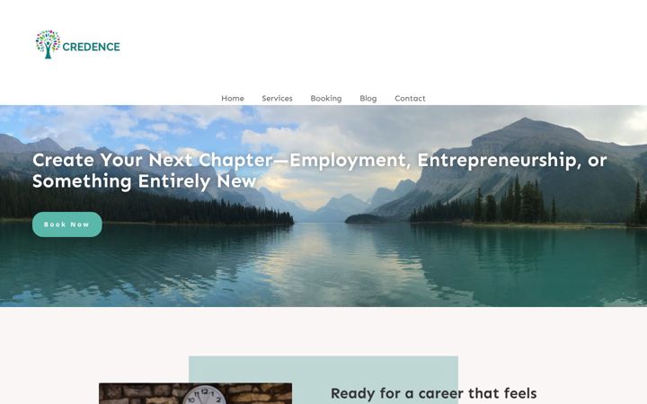 Screenshot ta' credencecoaching.co.uk
