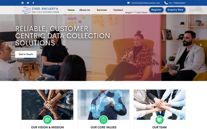 Screenshot of credencuesta.com