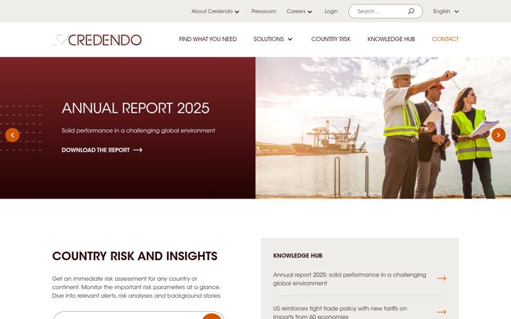 Screenshot of credendo.com