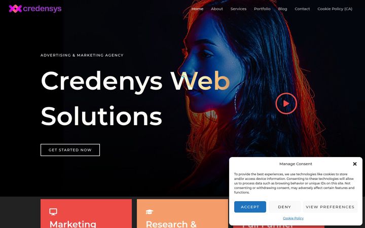 Screenshot of credensys.net