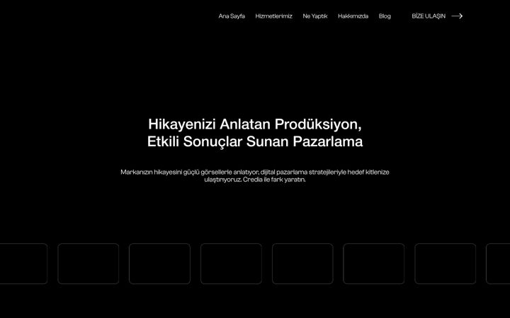 Skärmbild av credia.com.tr
